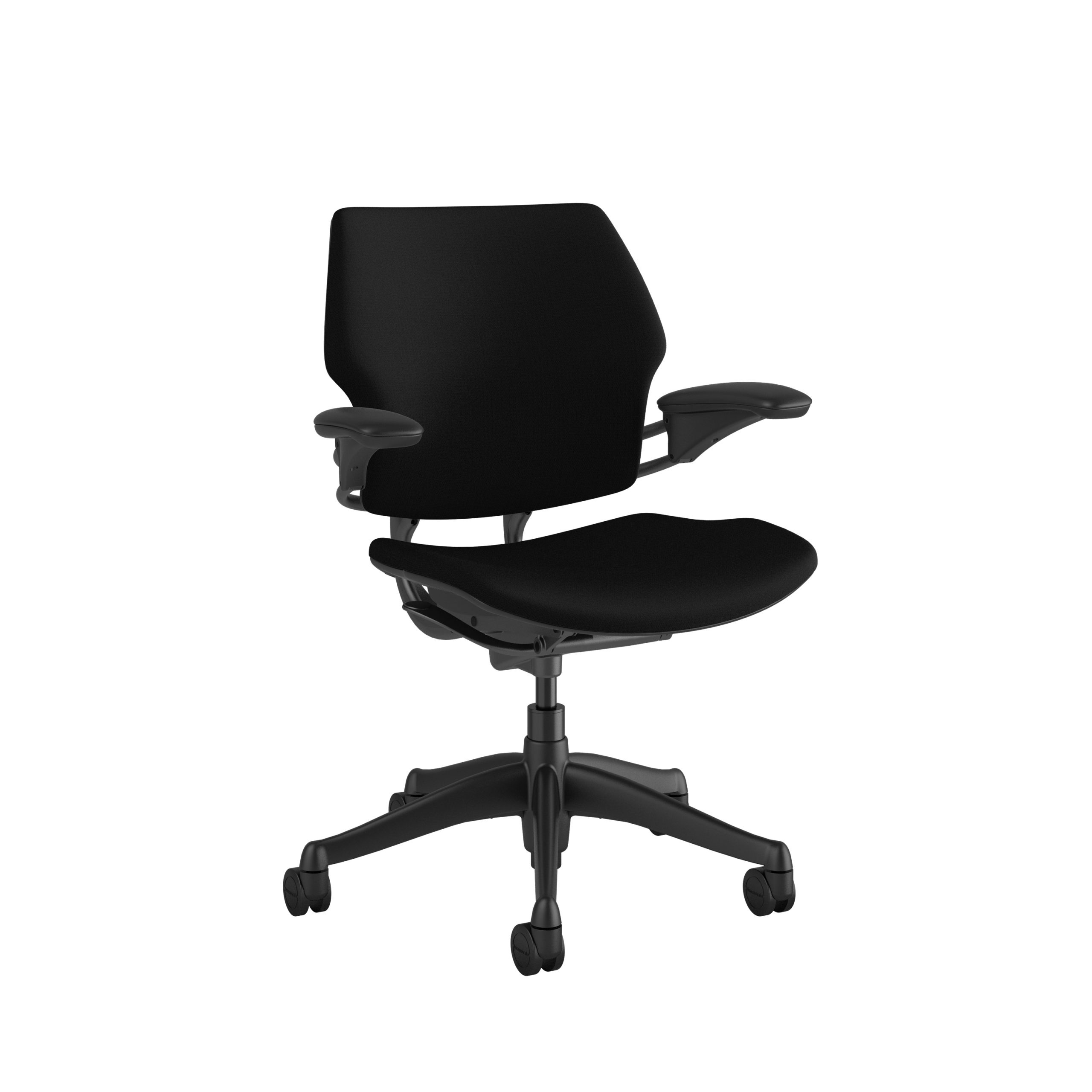 freedomtaskchair black scaled <ul> <li>Standard Duron Arms</li> <li>Corde Textile Pattern</li> <li>Graphite Frame and Base</li> <li>Standard Cylinder 5"</li> <li>Standard Foam Seat Pan</li> </ul>