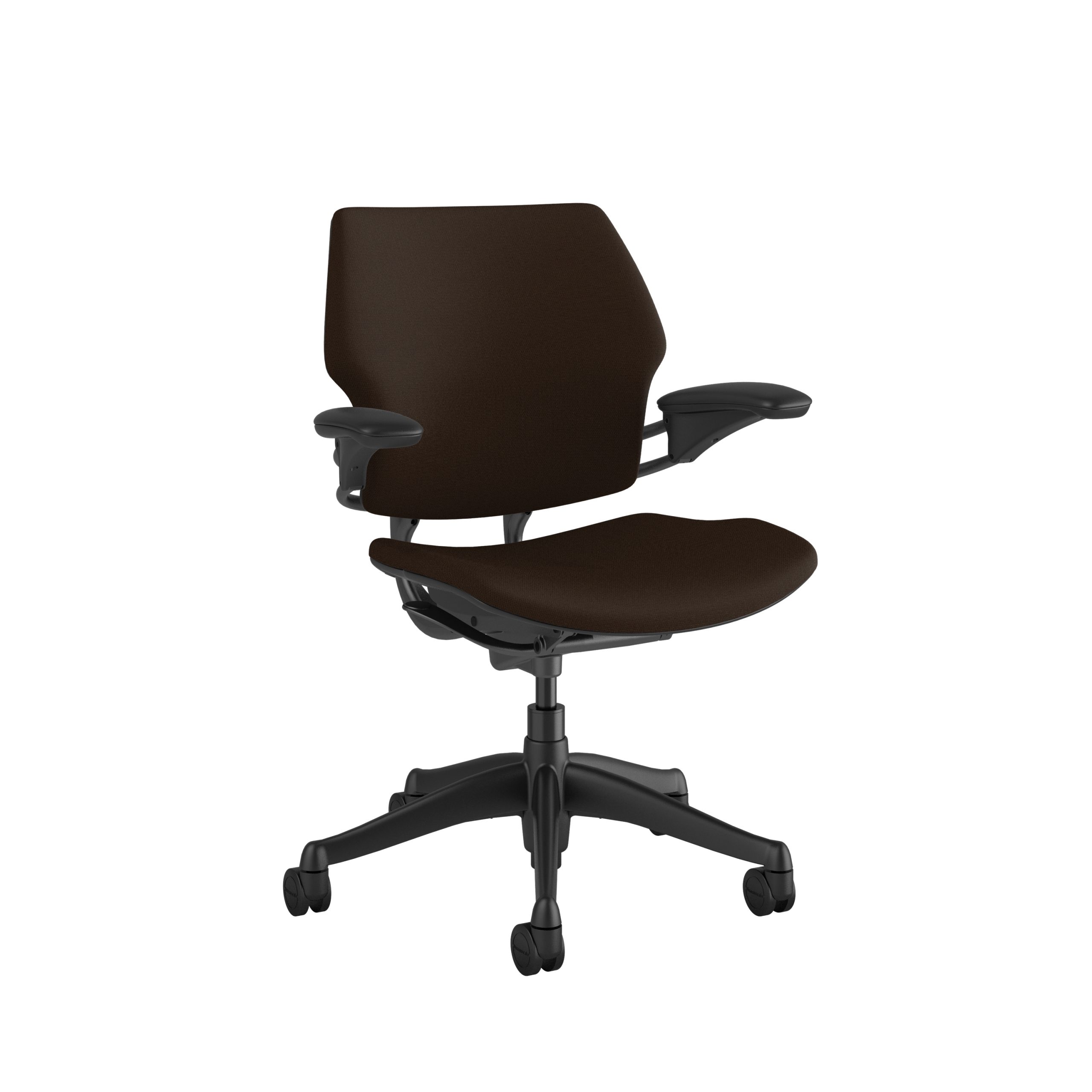 freedomtaskchair darkbrown scaled <ul> <li>Standard Duron Arms</li> <li>Corde Textile Pattern</li> <li>Graphite Frame and Base</li> <li>Standard Cylinder 5"</li> <li>Standard Foam Seat Pan</li> </ul>