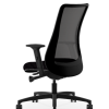 via seating genie black back <ul> <li>Standard A Seat</li> <li>Quick adjust advanced synchro with integrated seat slider</li> <li>Available in black and white frame colors</li> <li>Standard height adjustable arm</li> <li>Standard black nylon 26in base</li> <li>standard black carpet casters</li> <li>Mesh Back</li> </ul>