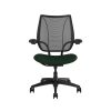 Humanscale liberty black frame carbon mesh balsam fabric 1 <ul> <li>Ergonomic Mesh Chair</li> <li>Adjustable Duron Arms</li> <li>Standard Foam Seat Pan</li> <li>Standard Cylinder 5"</li> <li>Standard Hard Casters</li> <li>Standard Matching Base</li> <li>Weight Capacity up to 300 lbs</li> </ul>