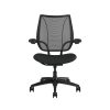 Humanscale liberty black frame carbon mesh graphite fabric 1 <ul> <li>Ergonomic Mesh Chair</li> <li>Adjustable Duron Arms</li> <li>Standard Foam Seat Pan</li> <li>Standard Cylinder 5"</li> <li>Standard Hard Casters</li> <li>Standard Matching Base</li> <li>Weight Capacity up to 300 lbs</li> </ul>
