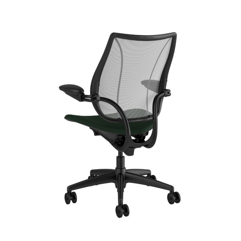 Humanscale liberty black frame platinum mesh balsam fabric 3 <ul> <li>Ergonomic Mesh Chair</li> <li>Adjustable Duron Arms</li> <li>Standard Foam Seat Pan</li> <li>Standard Cylinder 5"</li> <li>Standard Hard Casters</li> <li>Standard Matching Base</li> <li>Weight Capacity up to 300 lbs</li> </ul>