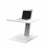 quickstand eco laptop white qsewl humanscale <ul> <li>Finger touch dynamic height adjustment</li> <li>Recommended for worksurfaces 36.0" deep or less</li> <li>4.0 lb.–20.0 lb. weight capacity</li> <li>VESA 75mm/100mm quick release</li> <li>180º lock-out feature</li> <li>BIFMA Compliant</li> <li>Lifetime Warranty</li> </ul>